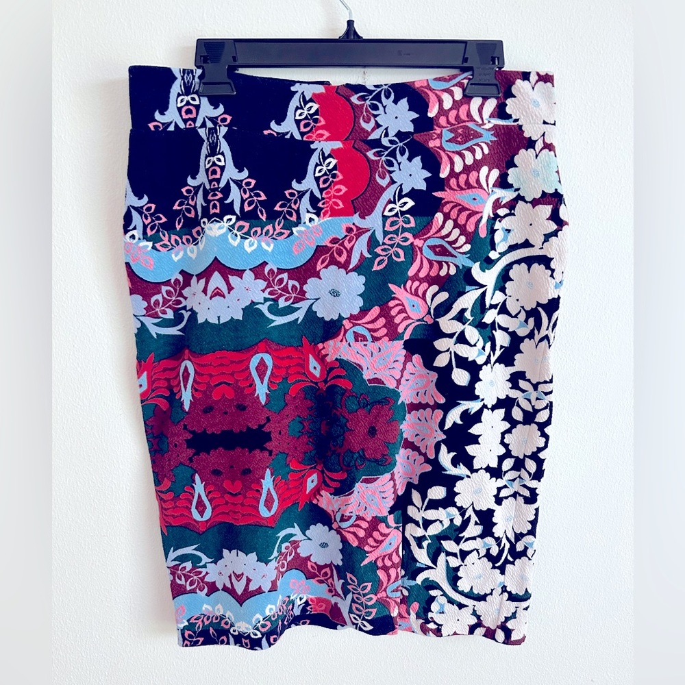Maeve by Anthropologie Floral Tearoom Pencil Midi Skirt Size Large